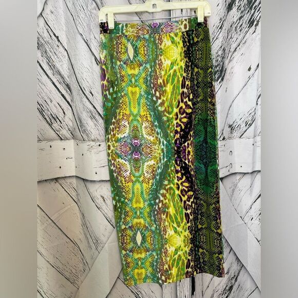 Jones Studio Maxi Skirt Snake Print S - Picture 2 of 5